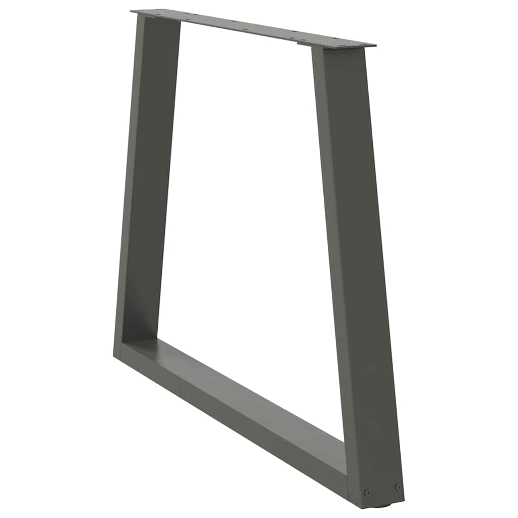 Anthracite V-Shape Steel Dining Table Legs (2 pcs) 100x72-73.3 cm