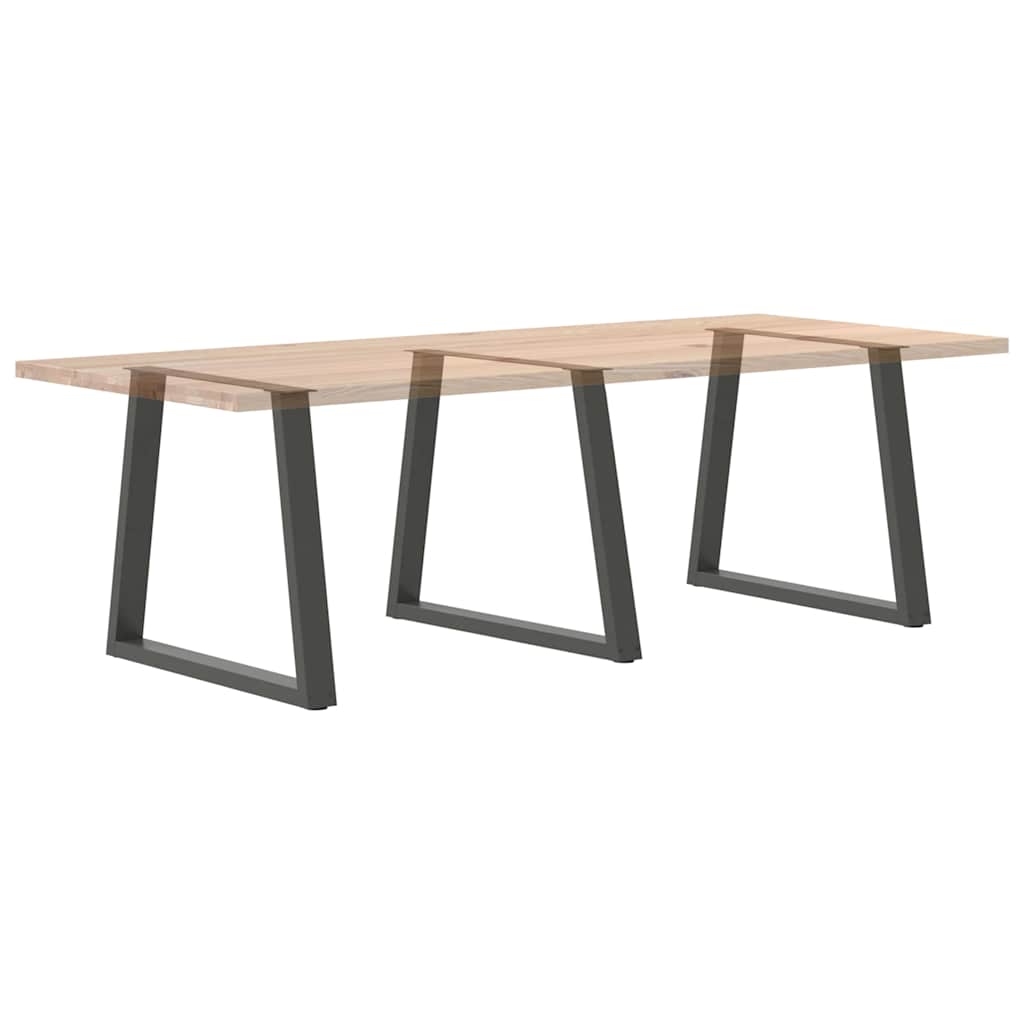 Anthracite Steel V-Shape Dining Table Legs 3 pcs, 70x72-73.3 cm