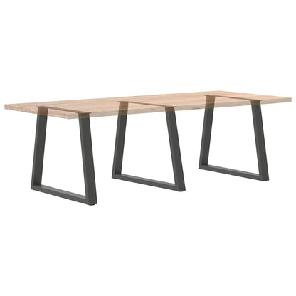 Anthracite Steel V-Shape Dining Table Legs 3 pcs, 70x72-73.3 cm