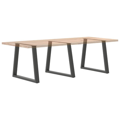 Anthracite Steel V-Shape Dining Table Legs 3 pcs, 80x73 cm