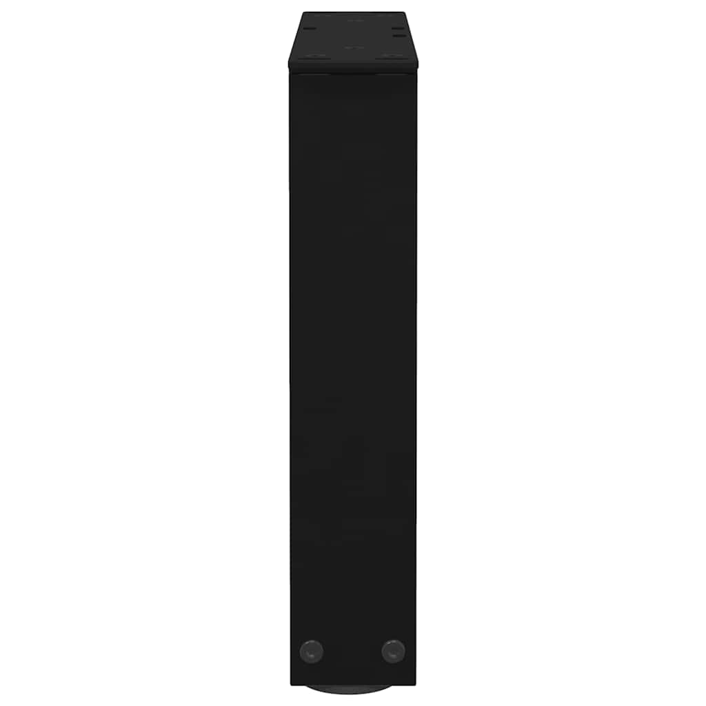 Black V-Shape Steel Coffee Table Legs 2-Pack, Adjustable 30-31.3cm