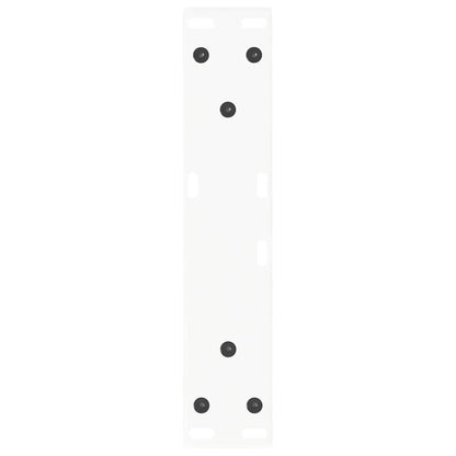 White Steel V-Shape Coffee Table Legs, 2 pcs, Adjustable 40x30 cm