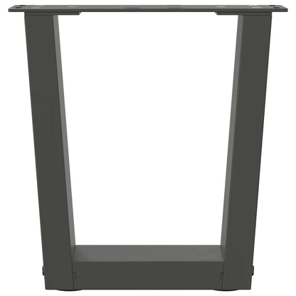 Anthracite Steel V-Shape Coffee Table Legs 2pcs (40x30-31.3cm)