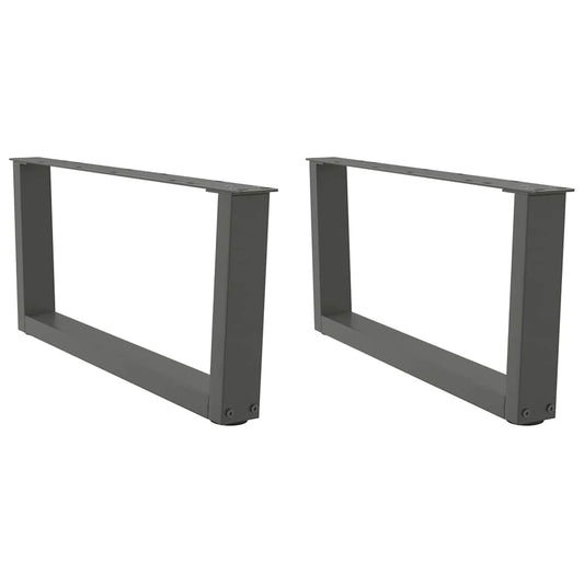 Anthracite Steel V-Shape Coffee Table Legs 2pcs, 70x31.3 cm