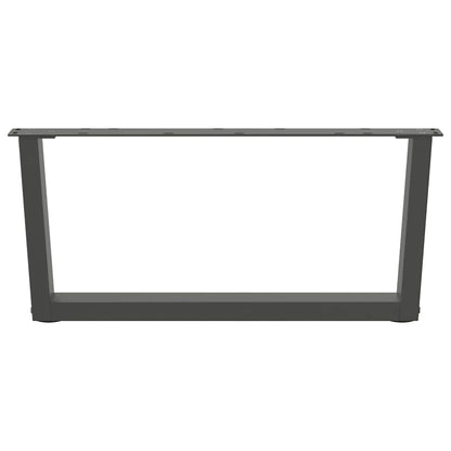 Anthracite Steel V-Shape Coffee Table Legs 2pcs, 70x31.3 cm