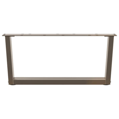 Natural Steel V-Shape Coffee Table Legs, 2 Pcs, 70x30-31.3 cm