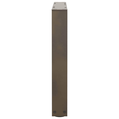 Natural Steel V-Shape Coffee Table Legs - Adjustable 50cm, 2 pcs