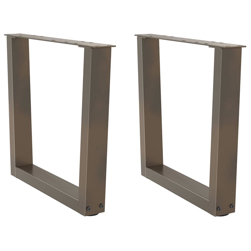 Natural Steel V-Shape Coffee Table Legs, Adjustable 60x(42-43.3) cm