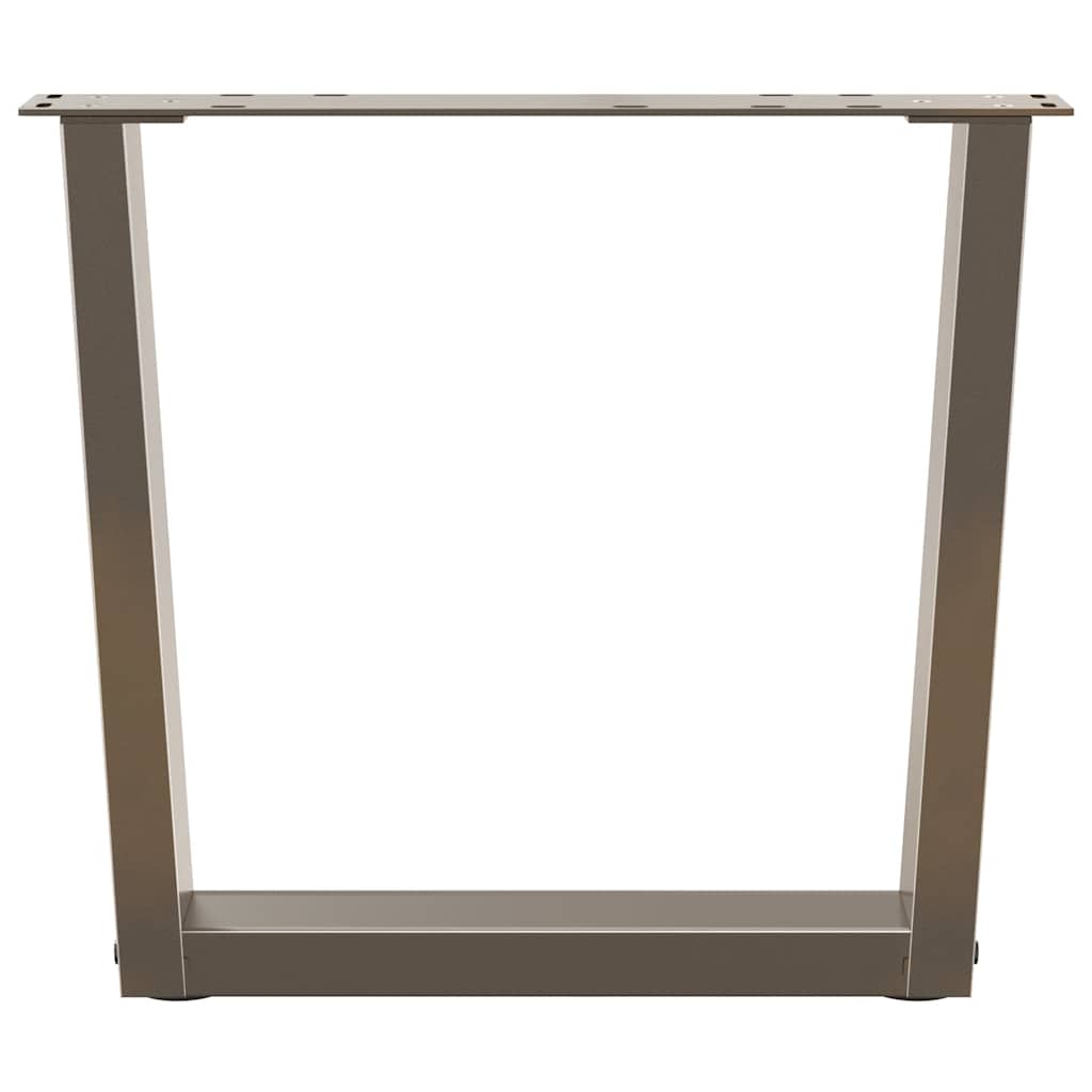 Natural Steel V-Shape Coffee Table Legs, Adjustable 60x(42-43.3) cm
