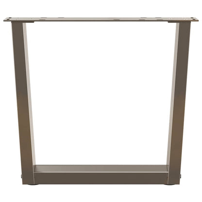 Natural Steel V-Shape Coffee Table Legs, Adjustable 60x(42-43.3) cm