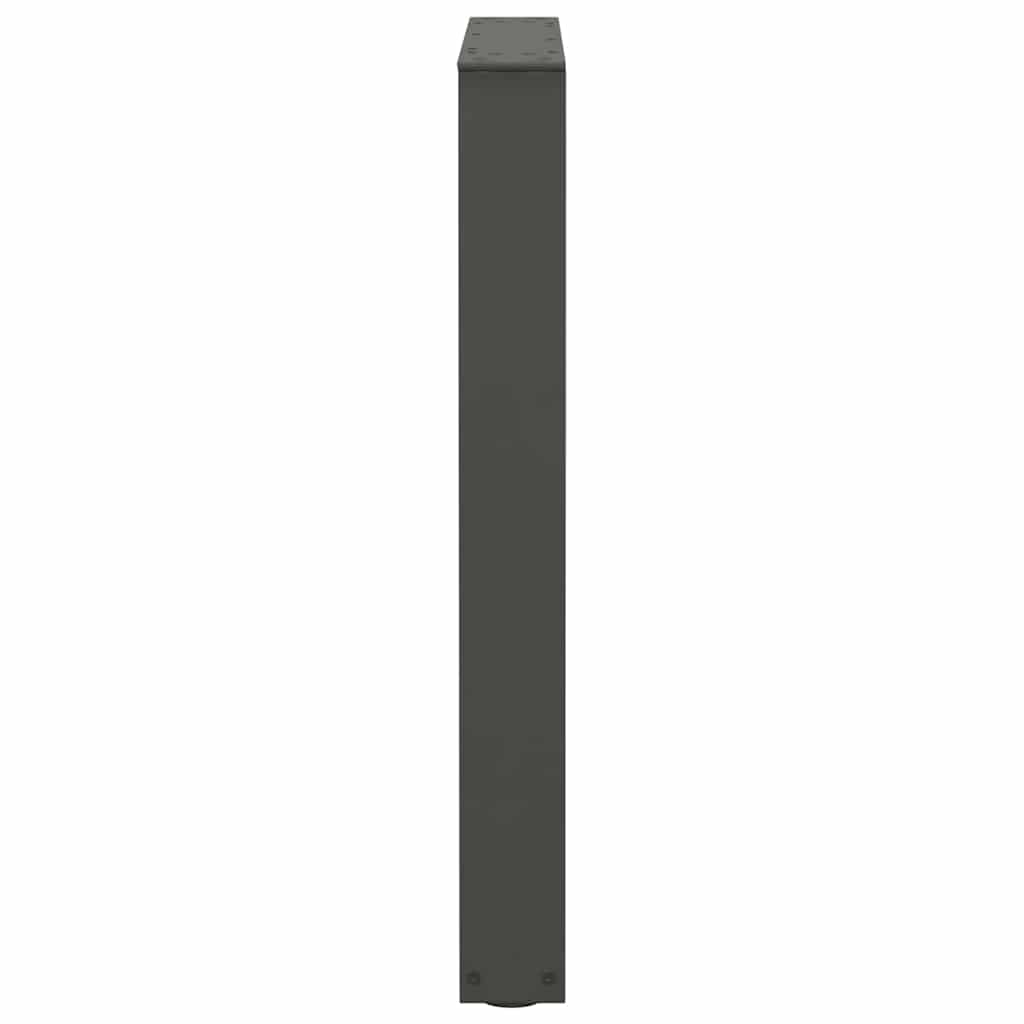 Anthracite Steel V-Shape Dining Table Legs, Adjustable 60x72-73.3cm