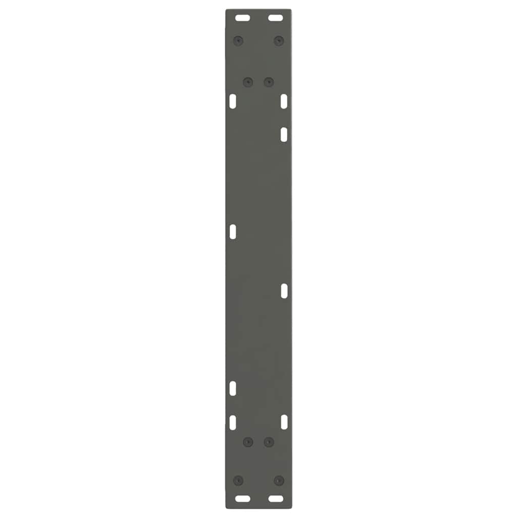 Anthracite Steel V-Shape Dining Table Legs, Adjustable 60x72-73.3cm