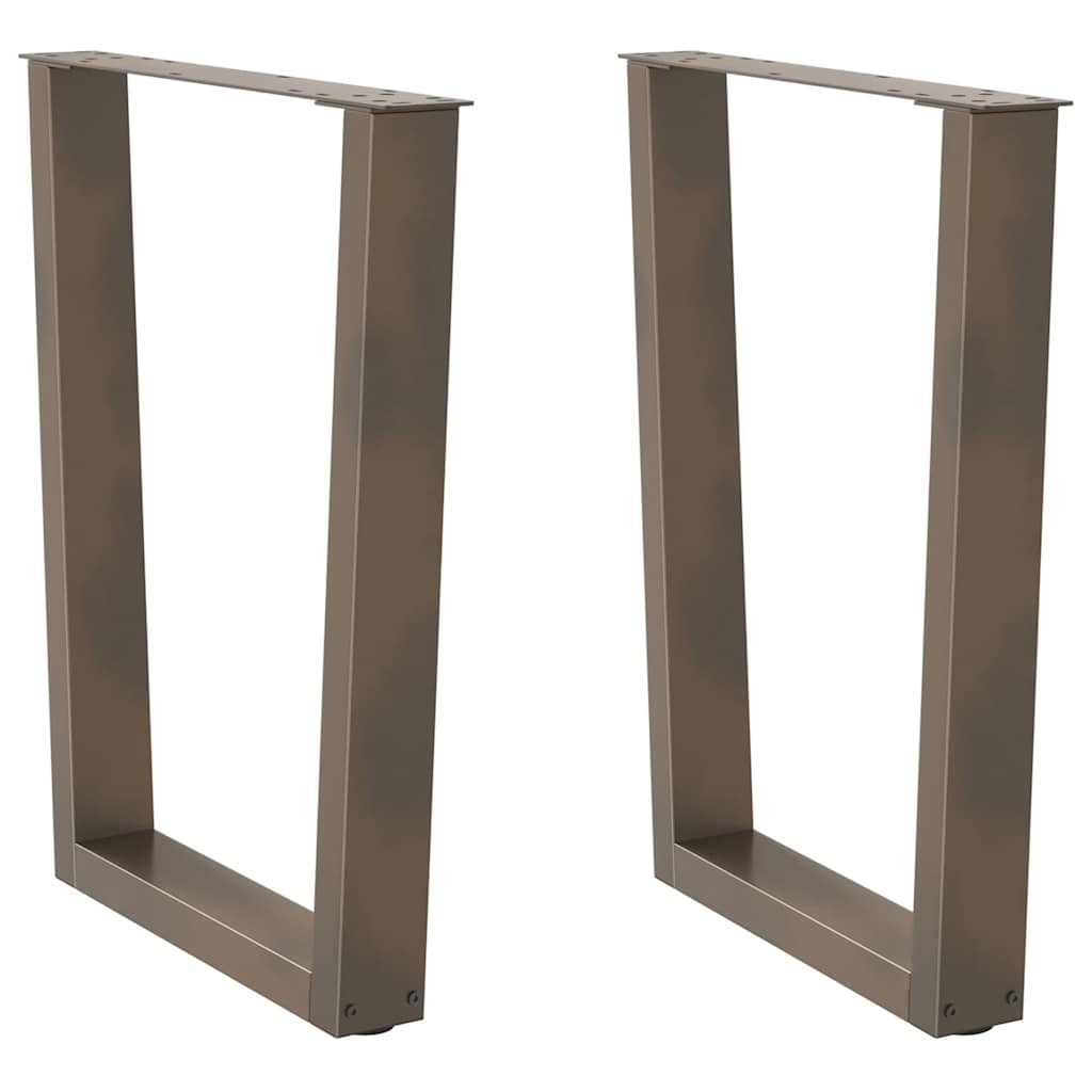 Natural Steel V-Shape Dining Table Legs, Adjustable 70cm, 2pcs