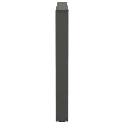 Anthracite Steel V-Shape Dining Table Legs, 100x(72-73.3) cm, 2 Pcs