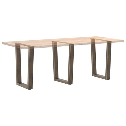Durable V-Shaped Steel Dining Table Legs, Natural, 70x72-73.3cm, 3pcs