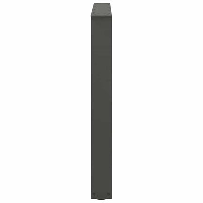 Anthracite Steel V-Shape Dining Table Legs 3pcs, Adjustable Height