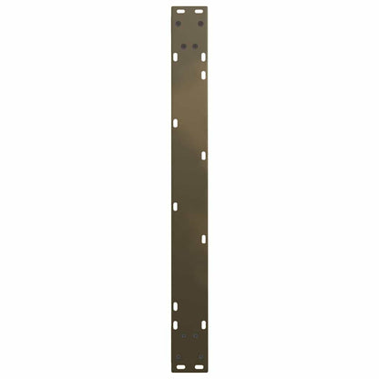 V-Shape Dining Table Legs, Natural Steel, 3 Pcs, Adjustable 80x72-73.3 cm