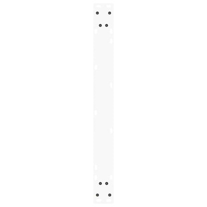White Steel V-Shape Dining Table Legs, 3pcs, Adjustable Height