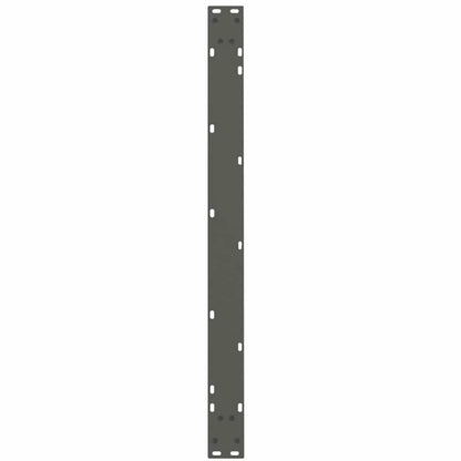 Anthracite Steel V-Shape Dining Table Legs Set 3 pcs Adjustable