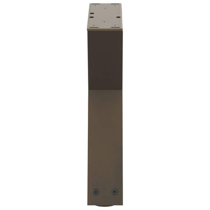 Natural Steel Coffee Table Legs, Set of 2, Adjustable 30-31.3 cm