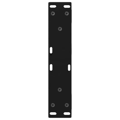 Black Steel Coffee Table Legs 2 pcs, Adjustable 40x(30-31.3) cm
