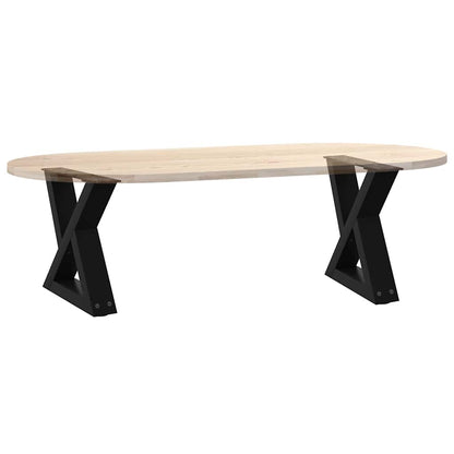 Black Steel Coffee Table Legs 2 pcs, Adjustable 40x(30-31.3) cm