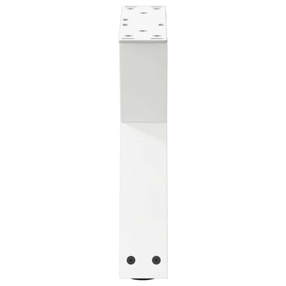 Steel Coffee Table Legs 2 pcs, Adjustable, White 40x(30-31.3) cm