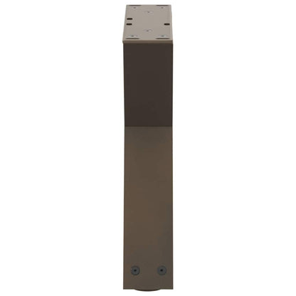 Natural Steel Coffee Table Legs 2 pcs - Adjustable 40x(30-31.3) cm