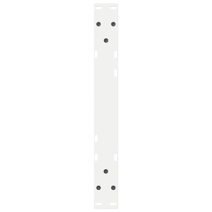 White Steel Coffee Table Legs, 2 Pcs, Adjustable 50x(30-31.3) cm