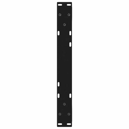 Sleek Black Steel Coffee Table Legs – Set of 2, 60x(30-31.3) cm