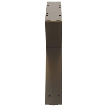 Natural Steel Coffee Table Legs 2 pcs, Adjustable 60x(30-31.3) cm