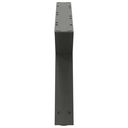 Anthracite Steel Coffee Table Legs 2pcs Adjustable 70x(30-31.3) cm
