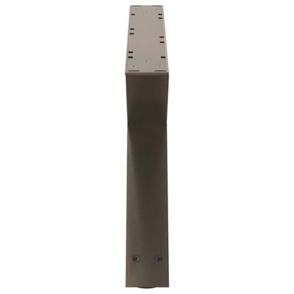 Natural Steel Coffee Table Legs 2-Pc Set, Adjustable 70x31 cm