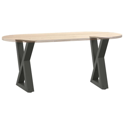 Anthracite Steel Coffee Table Legs 2pcs, Adjustable 28x(42-43.3)cm