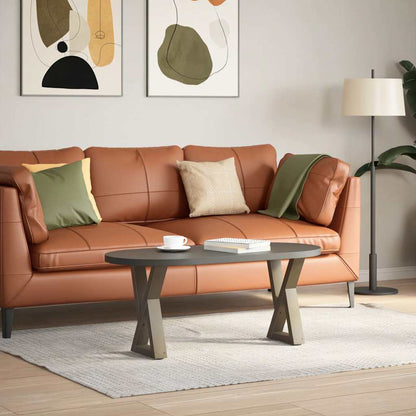 Natural Steel Coffee Table Legs, 2 pcs, Adjustable Height 28x(42-43.3) cm