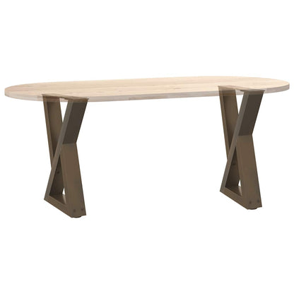 Natural Steel Coffee Table Legs 2 pcs, Adjustable 38x(42-43.3) cm
