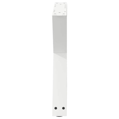 White Steel Coffee Table Legs, 2 Pcs, Adjustable 42-43.3 cm, 60 cm
