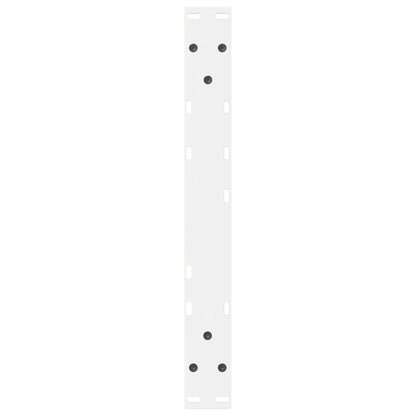 White Steel Coffee Table Legs, 2 Pcs, Adjustable 42-43.3 cm, 60 cm
