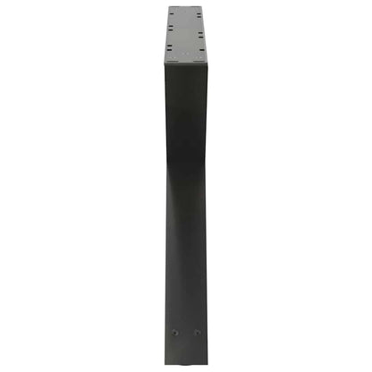 Anthracite Steel Coffee Table Legs 2 pcs - Adjustable Height 70 cm