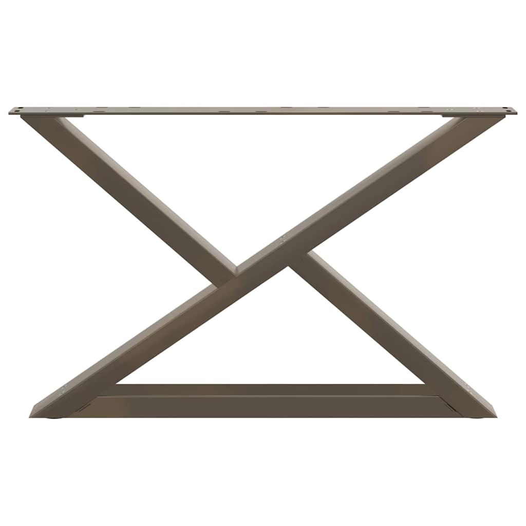 Natural Steel Coffee Table Legs, 2pcs, Adjustable Height, 70cm