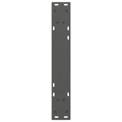 Anthracite Steel Dining Table Legs 2 pcs, Adjustable 50x(72-73.3)cm
