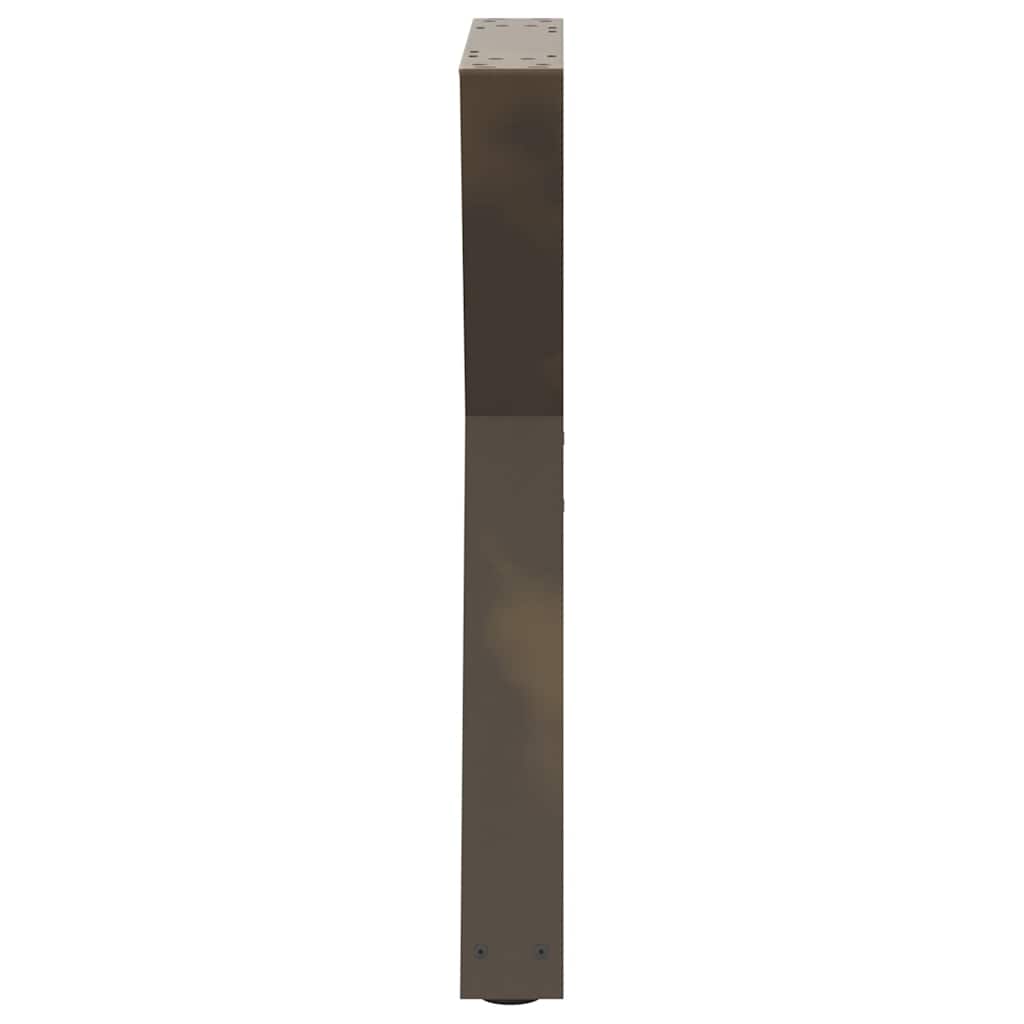 Natural Steel Dining Table Legs, 2 pcs, Adjustable 60x(72-73.3) cm