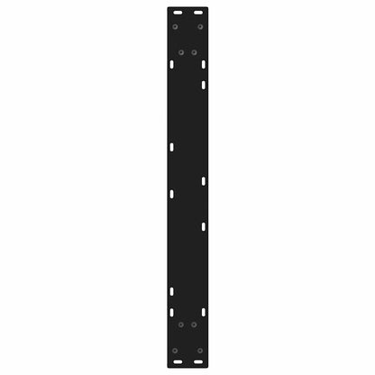 Black Steel Dining Table Legs 2 pcs, Adjustable 80x(72-73.3) cm