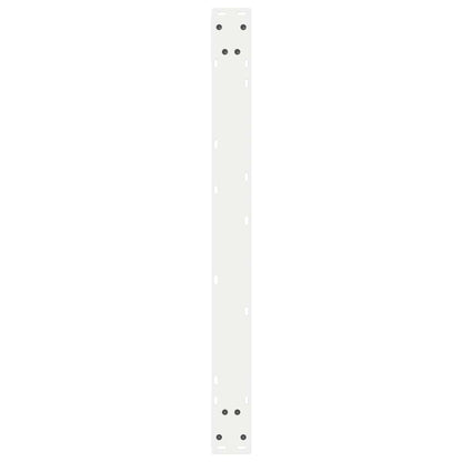 White Steel Dining Table Legs, 2 pcs, Adjustable Height 90 cm