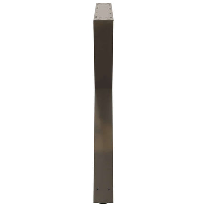 Natural Steel Dining Table Legs 2pcs Adjustable Height 90x72-73.3 cm