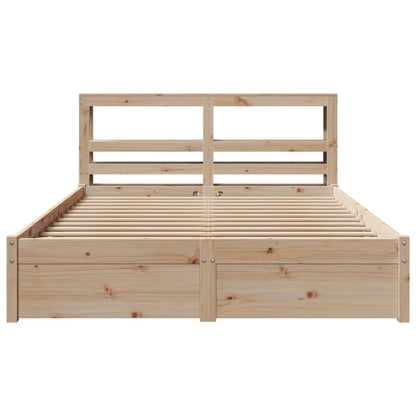 Bed Frame with Headboard without Mattress 120x200 cm