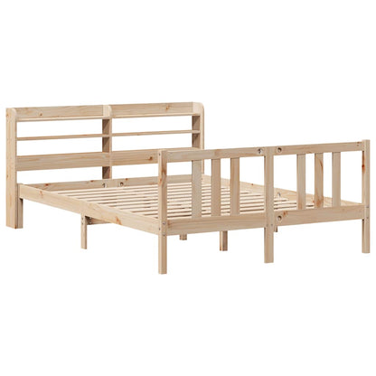 Bed Frame with Headboard without Mattress 135x190 cm Double