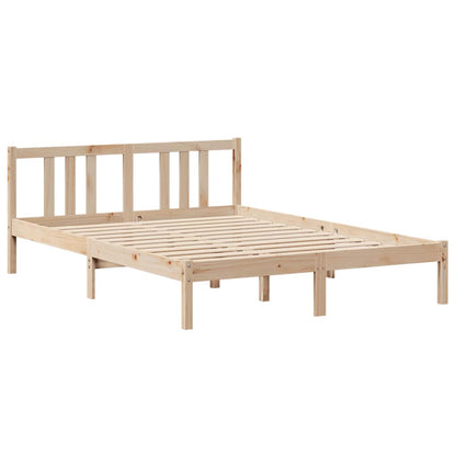 Bed Frame with Headboard without Mattress 135x190 cm Double