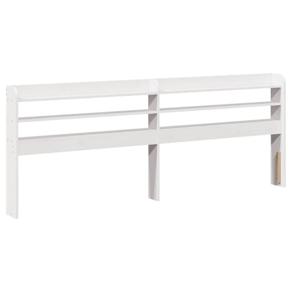 Bed Frame without Mattress White 200x200 cm Solid Wood Pine