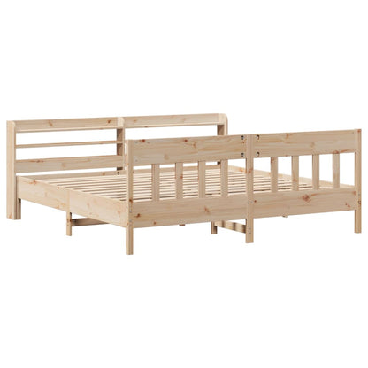 Bed Frame without Mattress 180x200 cm Super King Solid Wood Pine